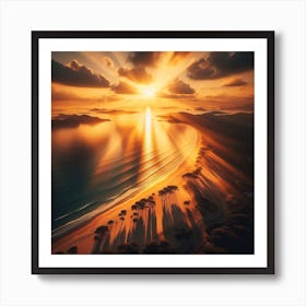 Sun and sea 2 Art Print