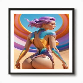 Sexy Girl Art Print