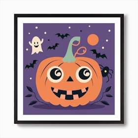 Halloween pumpkin Art Print