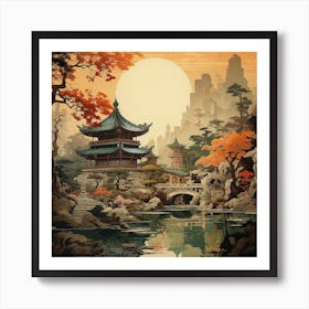 Chinese Temple 2 Art Print