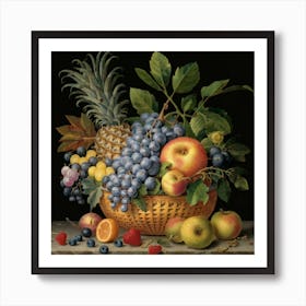 A collection of different delicious fruits 12 Art Print