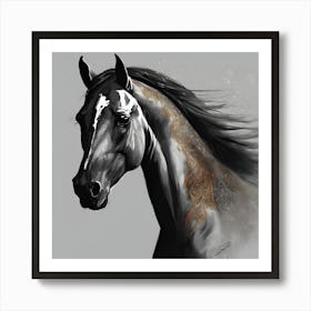 Horse Painting, 1 Art Print