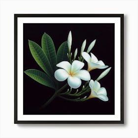 Frangipani Flower Art Print