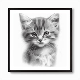 Kitten's Serenity Art Print