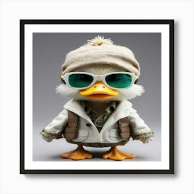 Duck In Sunglasses Art Print