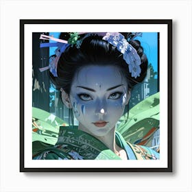 Japan Geisha Visual 29 Art Print