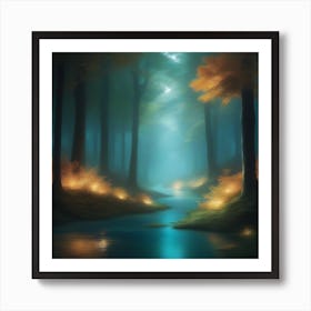 Mystical Forest Retreat 11 Art Print