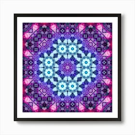 Abstract Pattern Purple Glow 4 Art Print