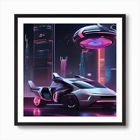 Futuristic Car 1 Art Print