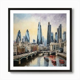 A Picture Of London city Art Print