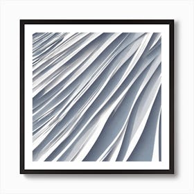 Abstract White Paper Art Print