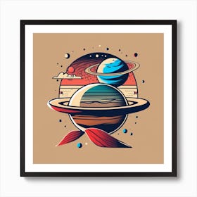 Saturn 5 Art Print