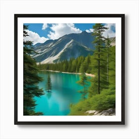 Lake In The Mountains 21 Art Print