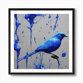 Blue Bird Art Print