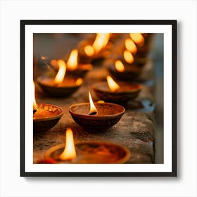 Diwali Lights 12 Art Print