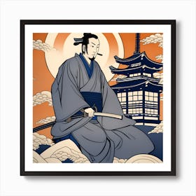 Samurai Warrior 1 Art Print