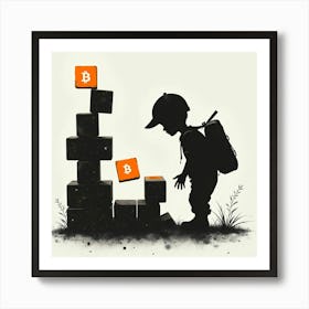 Child Building Blocks Art Print