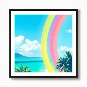 Rainbow - Rainbow Stock Videos & Royalty-Free Footage Art Print