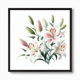 Lilies 1 Art Print