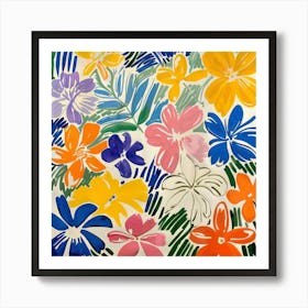 Summer Flowers Painting Matisse Style 3 Art Print