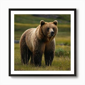 Brown Bear - Brown Bear Stock Videos & Royalty-Free Footage Art Print