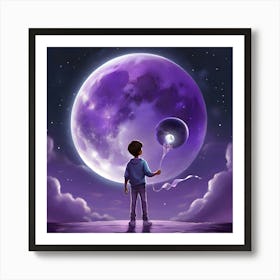 Moon In The Sky Art Print