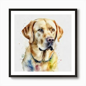 Yellow Labrador Retriever Art Print