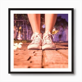 Woman'S Feet Art Print