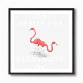 Funny Flamingo Pink Flamingos Lover Gift Ideas Kids Art Print