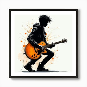 Guitar Player Art Print