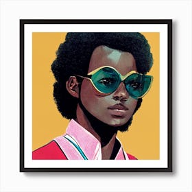 The Disco King Square Art Print