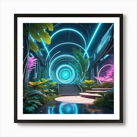 Futuristic Interior Art Print