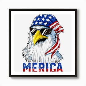 Hot Trend Eagle Merica American 4th July Independence Art Print