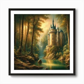 Castle In The Forest 2 Art Print