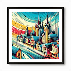 Cityscape 41 Art Print