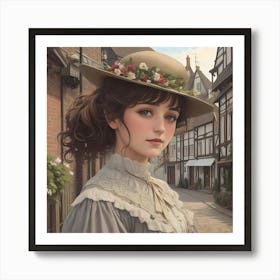 Edwardian Lady of the Town Poster