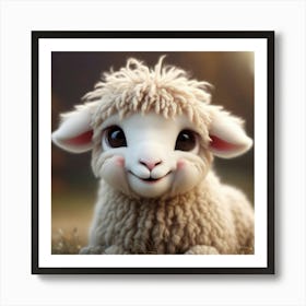 Cute Sheep Art Print