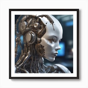 Cyborg Woman 64 Art Print