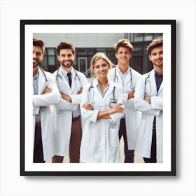 Group Of Doctors Art Print