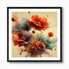 Poppies 16 Art Print