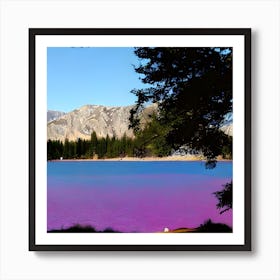 Purple Lake Art Print