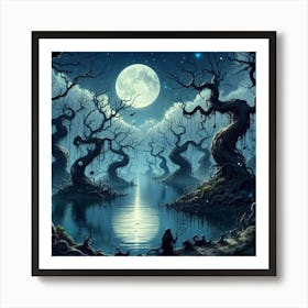 Dark Forest 30 Art Print