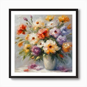 Flowers In A Vase 23 Art Print