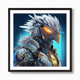 Futuristic Bird Art Print