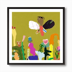 Ms. Butterfly Art Print