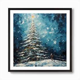 Cozy Retro Yule Dreams Art Print