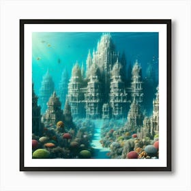 Underwater City 2 Art Print