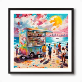 Delightful Treats From The Ice Cream Stand Poster