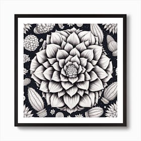 Cactus Flower Art Print