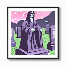 Graveyard Of The Dead 3 Art Print
